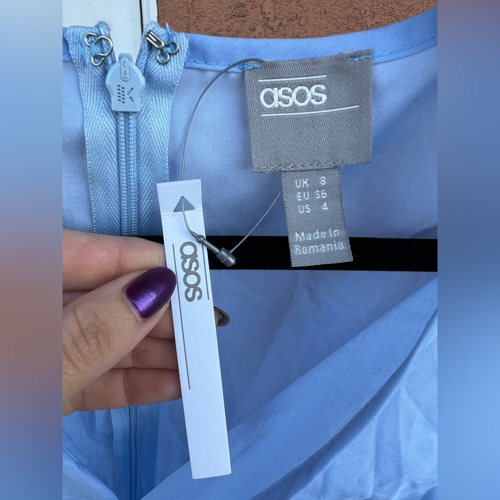 ASOS Blue Mini Dress - Picture 4 of 10